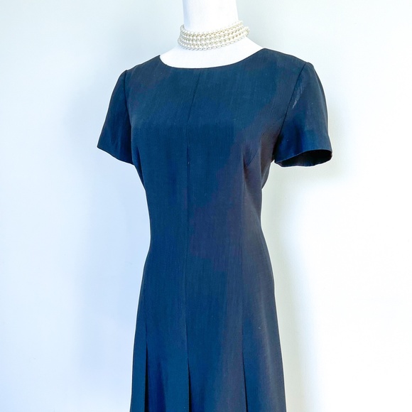 DEPECHE MODE | Little Black Dress Pleated Short Sleeve Knee Length A Line 6 - Picture 3 of 12